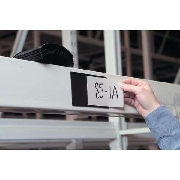 Label Holder,Brown/White,Matte,C-Channel, Mfr#: RE40CUT6BX, MASTER MAGNETICS
