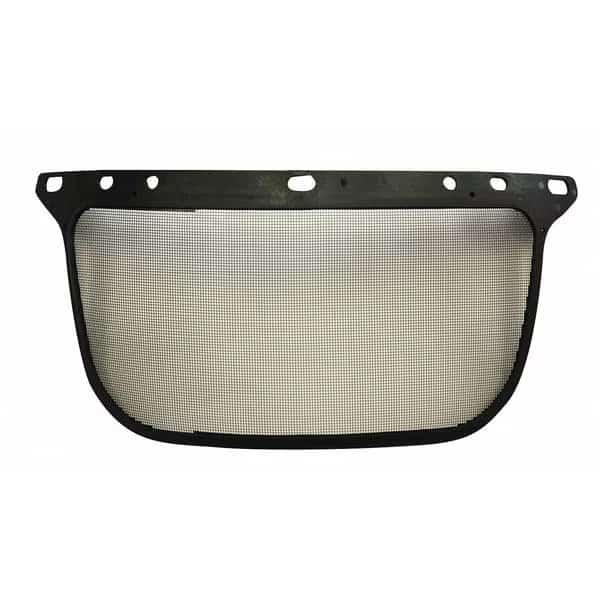 Screen Faceshield Visor, Black Visor, 6 1/2 in Height, Uncoated Lens, Black