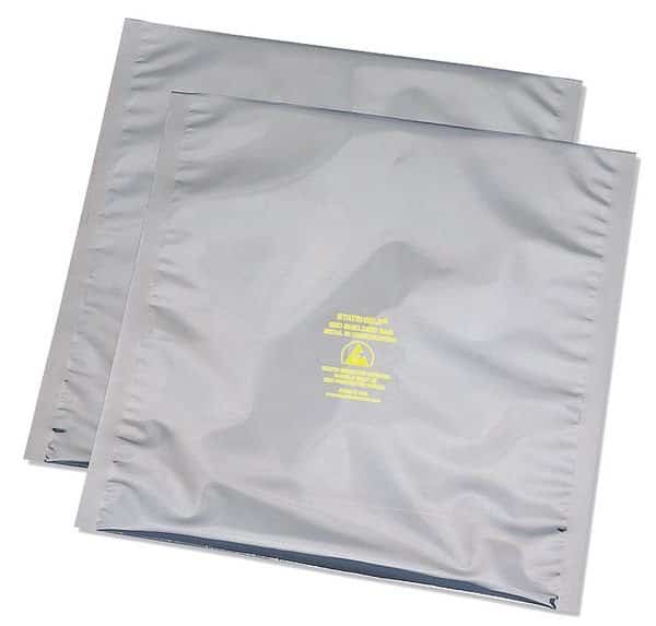 8" x 6" Open Poly Bags, 3 mil, Silver, PK 100, DESCO, Mfr# 13440