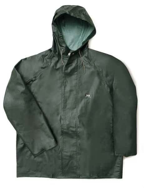Rain Jacket with Hood, Green, 2XL