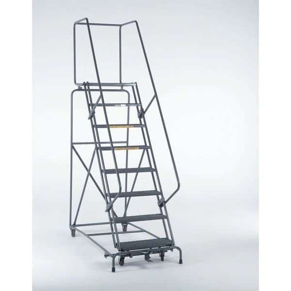 Safety Rolling Ladder,Steel,100 In.H, Mfr#: 103221PSU, BALLYMORE