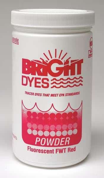 Dye Tracer Powder, Fluorescent Red, 1 lb