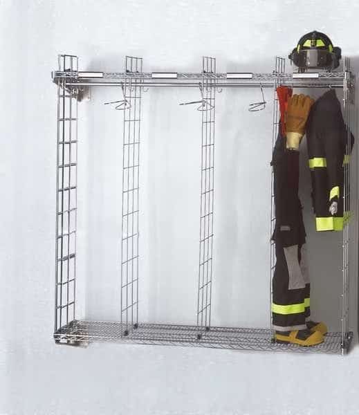 Wall Mounted Ready Rack, Chrome, 21 in D, 78 in H