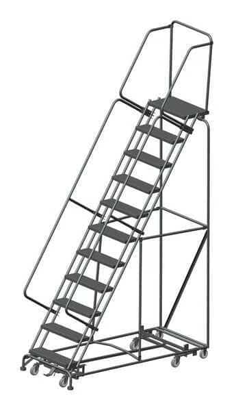 Lockstep Rolling Ladder,Steel,110 In.H, Mfr#: WA-AD-113214P, BALLYMORE