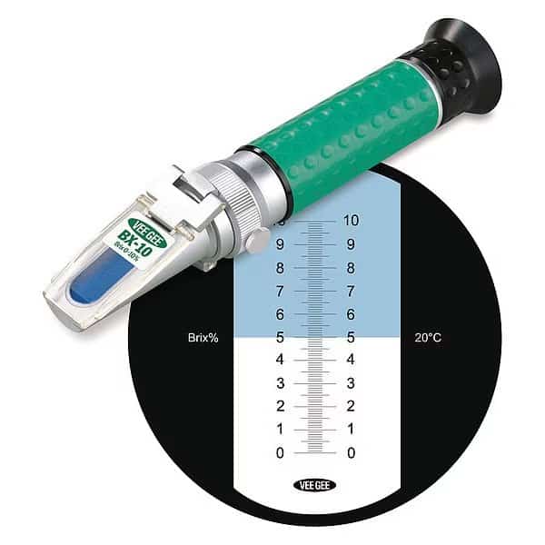 Refractometer,0 to 10 perc Brix, Mfr#: 43009, VEE GEE