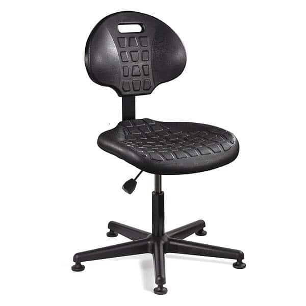 Task Chair,Poly,Black,15" to 20" Seat Ht, Mfr#: 7000-BLK, BEVCO