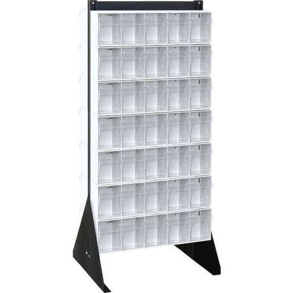 Bin Storage Rack, 70 Bins, White