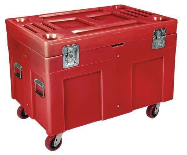 Storage Cart,Red,Polyethylene,34 in, Mfr#: SC4534-H5 RED, MYTON INDUSTRIES