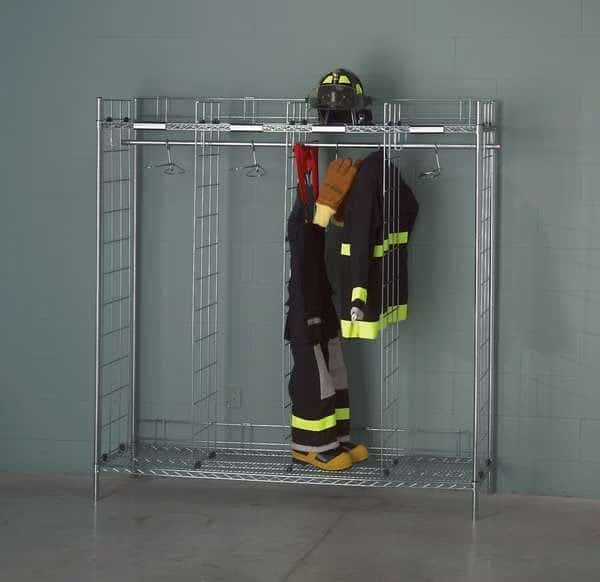 Single Sided Freestanding Ready Rack, Chrome, 21 in D, 74 in H