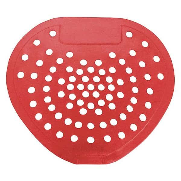 Urinal Screen, Non-Para, Heart, Cherry Fragrance, Red, 12 Pack