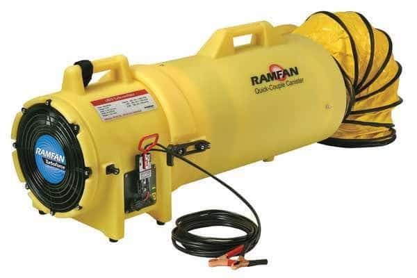 Conf.Sp.Fan,Axial,25ft.,8In.,Duct,1/4HP, Mfr#: ED9025, RAMFAN