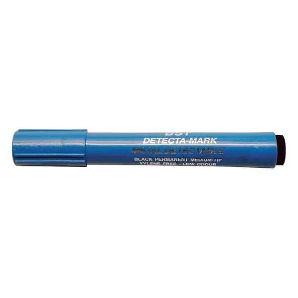 Metal Detectable Permanent Marker, Black Color Family, 10 PK