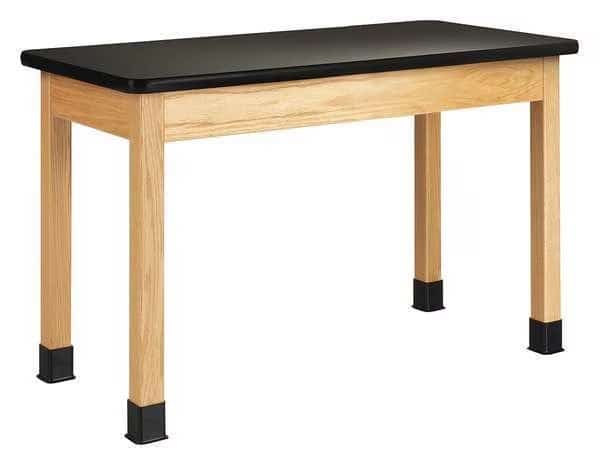 Rectangle Table, 48" W, 48" L, 30" H, Wood Oak
