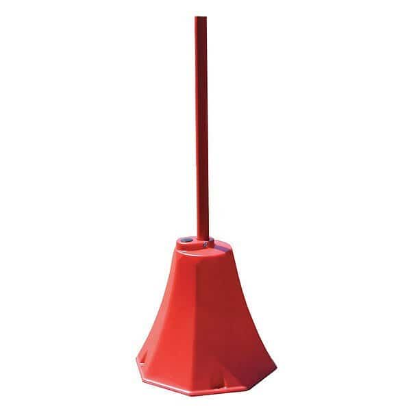 Sign Base, Polyethylene, Red