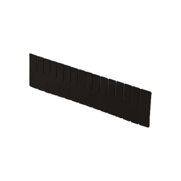 Plastic Divider, Black, 20 5/8 in L, 4 7/16 in H