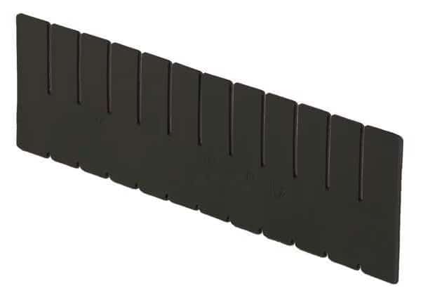 Plastic Divider, Black, 15 1/4 in L, Not Applicable W, 4 7/16 in H, LEWISBINS, Mfr# DV1650 XL