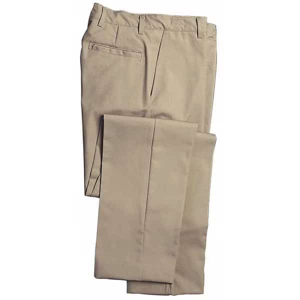 Men's Industrial Work Pants, 34 in, Tan, Cotton/Polyester