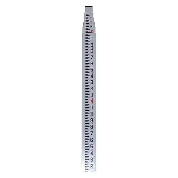 Leveling Rod, 5 Sections, Fiberglass