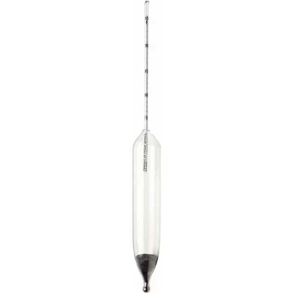 Hydrometer Alcohol 75-95 Proof 12 In H