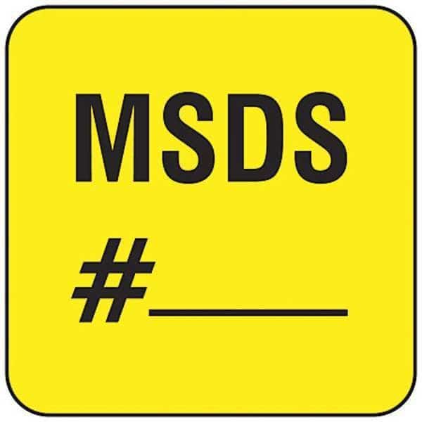 Label, 7/8 In. W, 7/8 In. H, PK500, LB132334