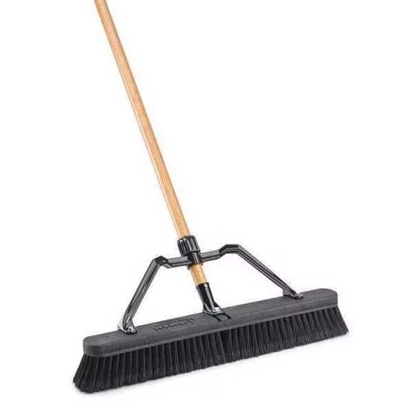Broom,w/Handle and Brace,24" Block, Mfr#: 1294G, LIBMAN