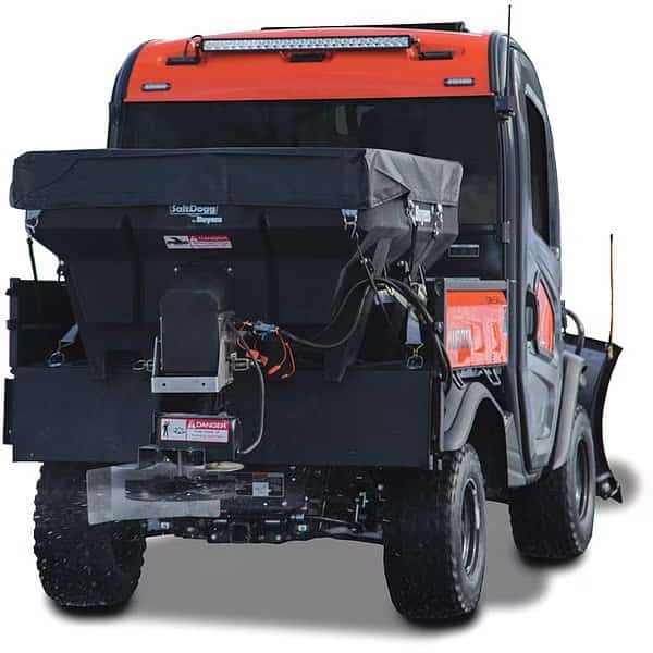 0.75 Cubic Yard Electric Black Poly Hopper Spreader