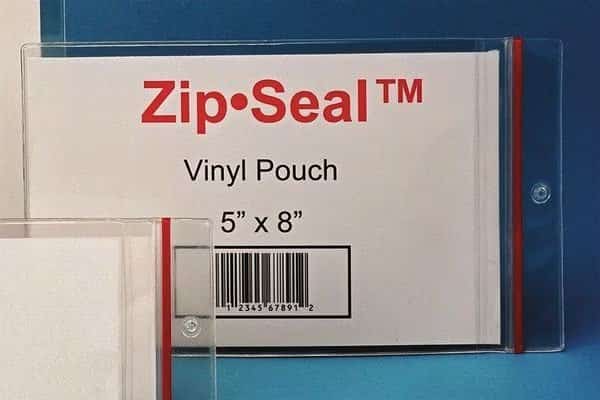 Zip Seal Pouch, Self Adhsv, 5in.x8in, PK25