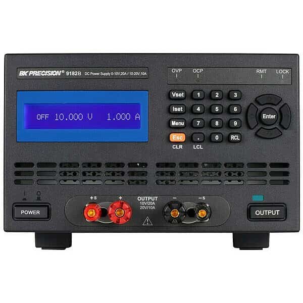 DC Power Supply 0-10V, 20A / 10-20V, 10A