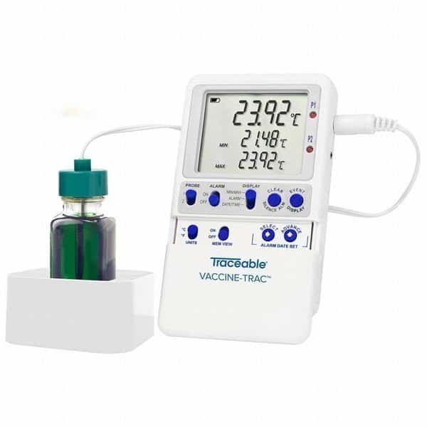 Temp Data Logger, 0.75" D, 4.25" H, 2.75" W
