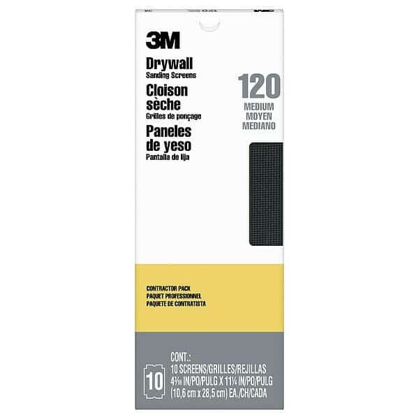 Sanding Sheet, 5/8 in L, 4 3/8 in W, PK10