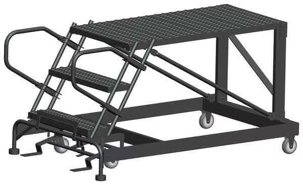 Roll Work Platform, Steel, Single, 30 In.H