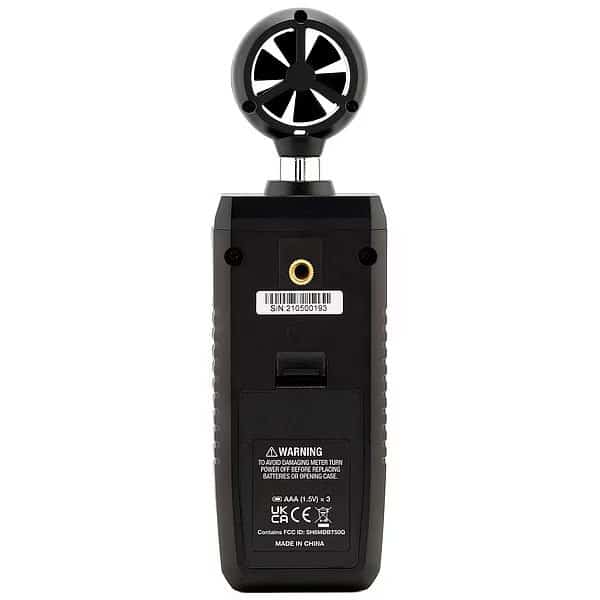 Anemometer, 295.2 to 5,905fpm, 14 to 122F