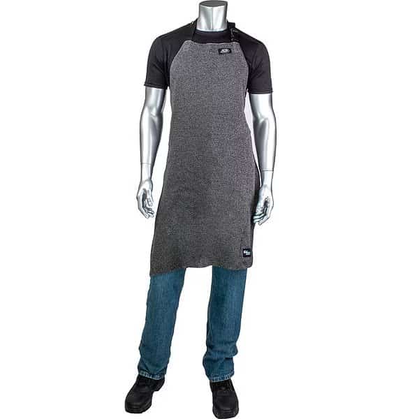 Cut-Resistant Apron, A6, 36"L, Gray