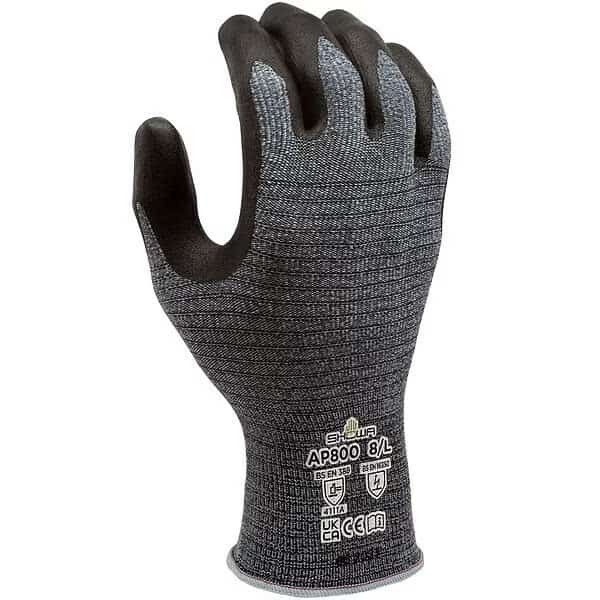 Coated ESD Gloves, Embossed, Palm, Elastic