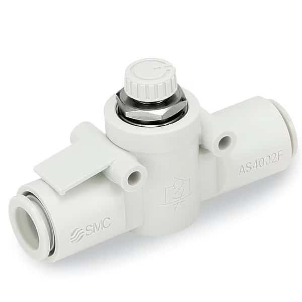Speed Control Valve,In-line,1/2", Mfr#: AS4002F-13, SMC