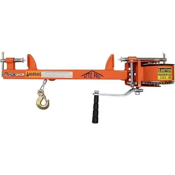 Hand Winch, Spur Gear, No Brake, 250 lb.