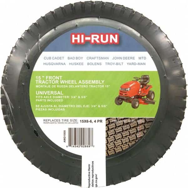 15X6.00-6 Lawn Mower Tire, SU05, 30 psi