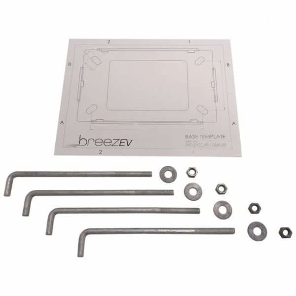EV Charger Pedestal Anchor Kit, 10" D, 3"W