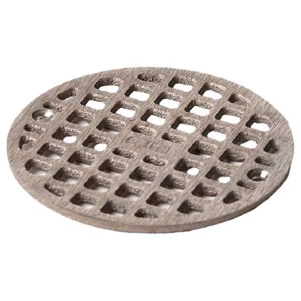 Round Commercial Grate, Nickel Bronze, Screw