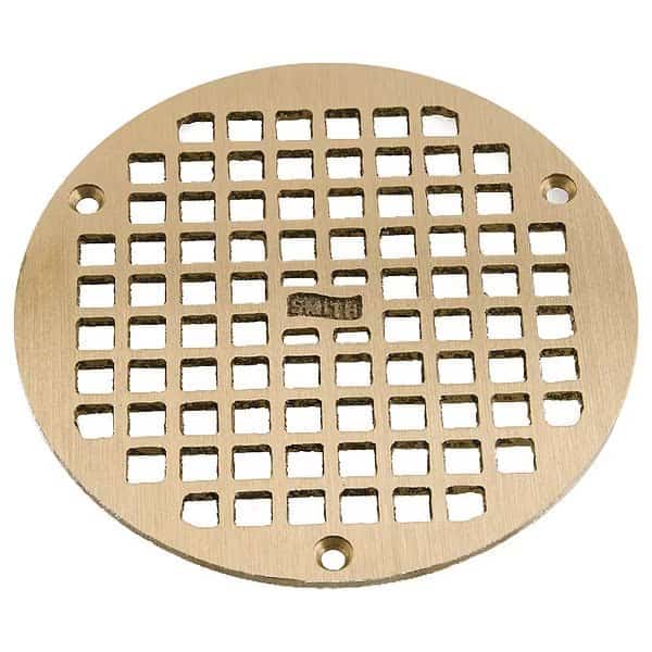 w/Screws Grate, Bronze, Screw, 6 7/16 in
