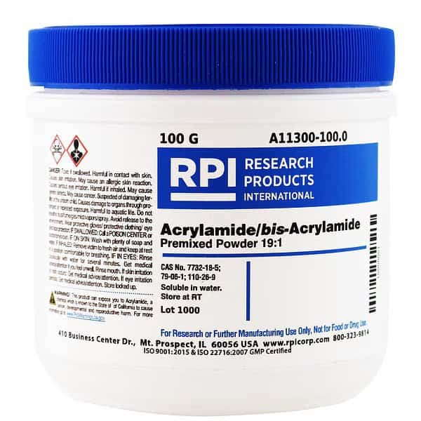 Acrylamide/bis-Acryl, 19:1 Powder, 100g