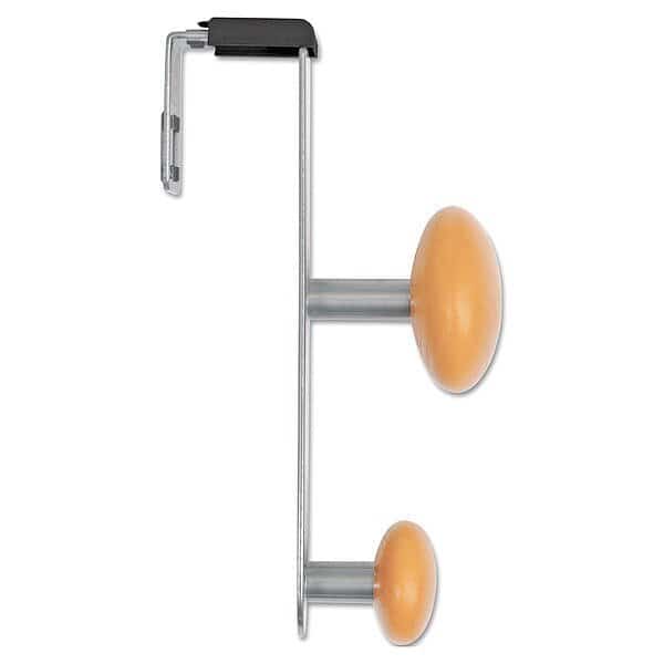 Cubicle Garment Hook,Over Panel,2 Hook, Mfr#: ABAPM2PARTBO, ALBA