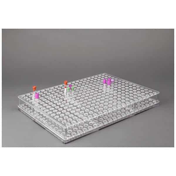 Blood Tube Carrier Rack, 2 1/2 in H, PETG