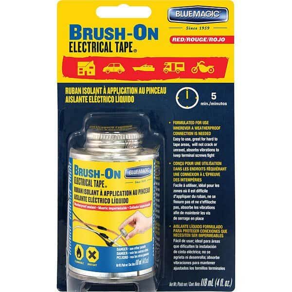 Brush On Electrical Tape, Red, 4 Oz