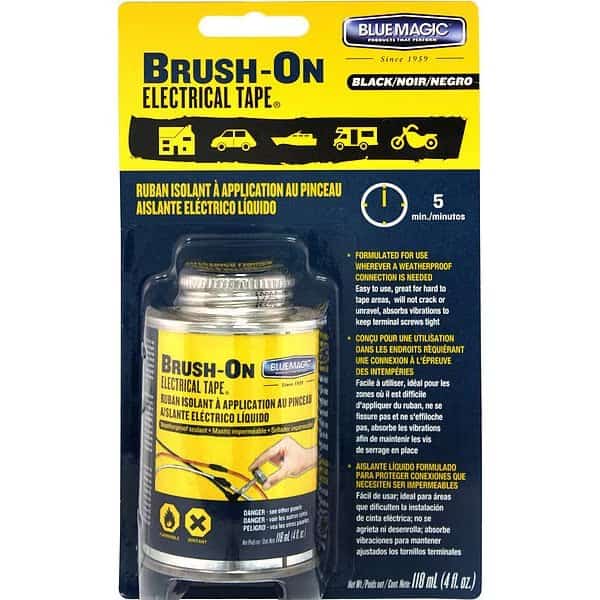 Brush On Electrical Tape, Black, 4 Oz