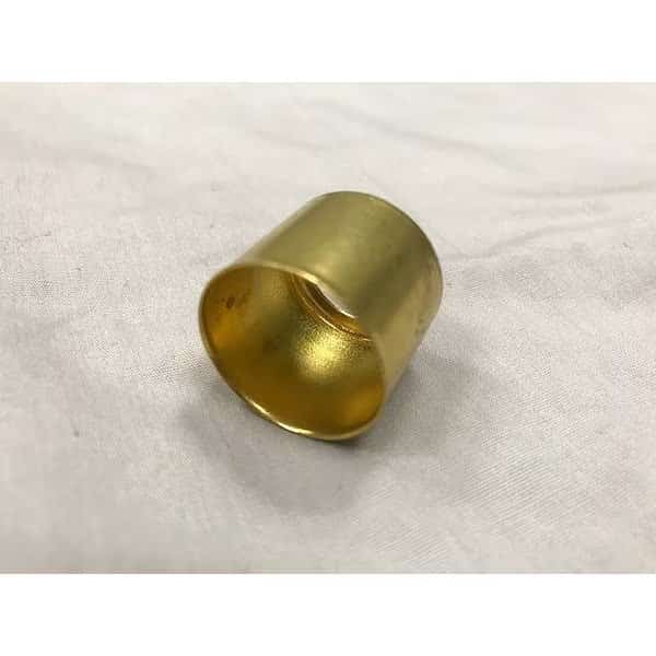 Crimp Hose Ferrule, 0.5"L, Brass, PK25, GLOBE COMMERCIAL PRODUCTS, Mfr# B-500-SP2