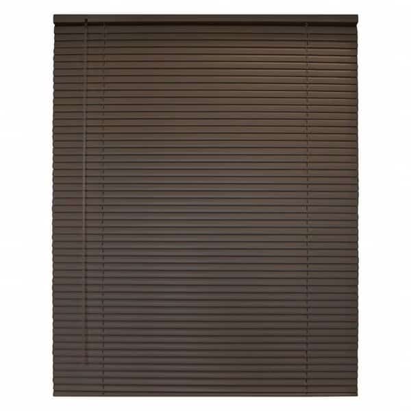 Window Blinds, Aluminum, Brown