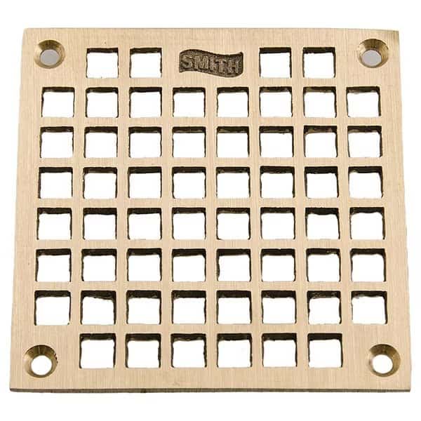 w/Screws Grate, Bronze, 4 5/8 in