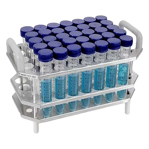 Test Tube Rack, Silver, 41 x 15