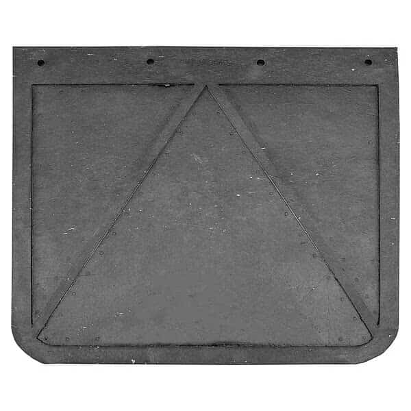 Mud Flaps, 18 in X 20 in, Rubber, Black, 1 PR